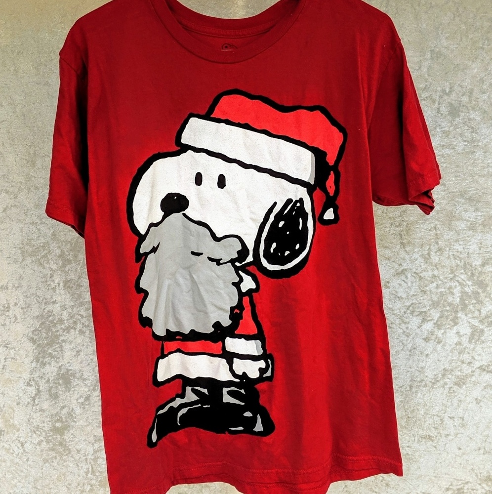 Santa Snoopy Christmas Shirt by Andrew Shulz